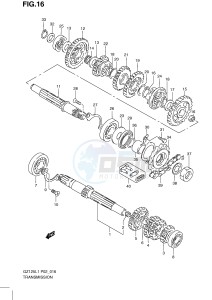 GZ125 (P02) drawing TRANSMISSION