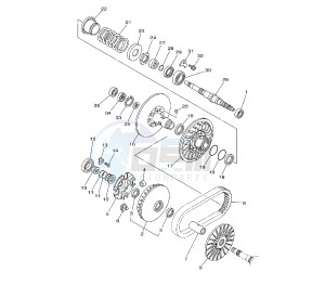 XP T-MAX BLACK MAX-NIGHT MAX 500 drawing PULLEY