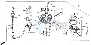 SFX50 drawing CARBURETOR