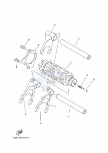 MT-07 MTN690 (BATS) drawing SHIFT CAM & FORK