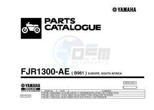 FJR1300AE FJR1300-AE (B961) drawing .1-Front-Page