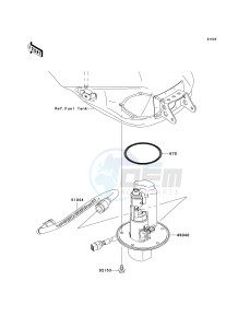 ZX 1000 C [NINJA ZX-10R] (C2) C2 drawing FUEL PUMP