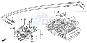 GL1800A drawing REVERSE SHIFT ACTUATOR