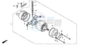 TRX200D FOURTRAX drawing STARTING MOTOR