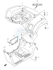 LT-F400 (E24) drawing REAR FENDER