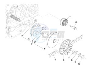 MP3 400 ie mic drawing Driving pulley