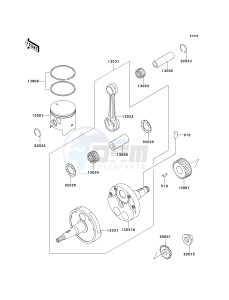 KDX200 H (H6F) 80 H6F drawing CRANKSHAFT_PISTON-- S- -