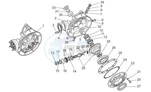 V 11 Cafe Ballabio 1100 drawing Transmission complete II