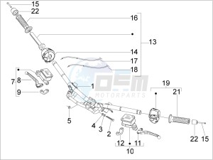 SR 300 Max drawing Handlebars - Master cilinder