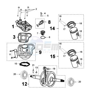 JETFORCE 50 R DARK SIDE U drawing CRANKSHAFT 12X15X20