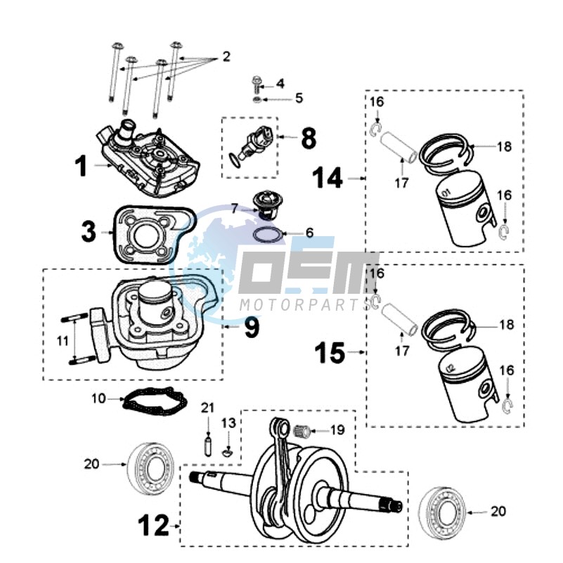 CRANKSHAFT 12X15X20