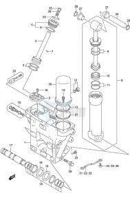 DF 300AP drawing Trim Cylinder