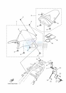 YZF250-A (B1X5) drawing SEAT