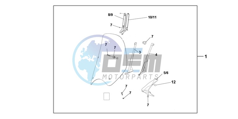 TUV WINDSHIELD SH125 150