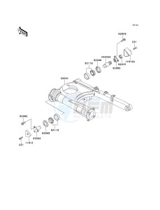 ZG 1000 A [CONCOURS] (A20) A20 drawing SWINGARM