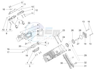 Norge 1200 IE 8V Polizia Stradale drawing RH cylinder timing system II