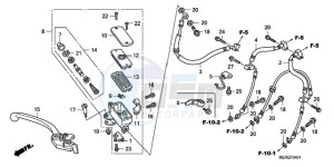 CBF600NA9 Europe Direct - (ED / ABS 25K) drawing FR. BRAKE MASTER CYLINDER (CBF600SA/NA)