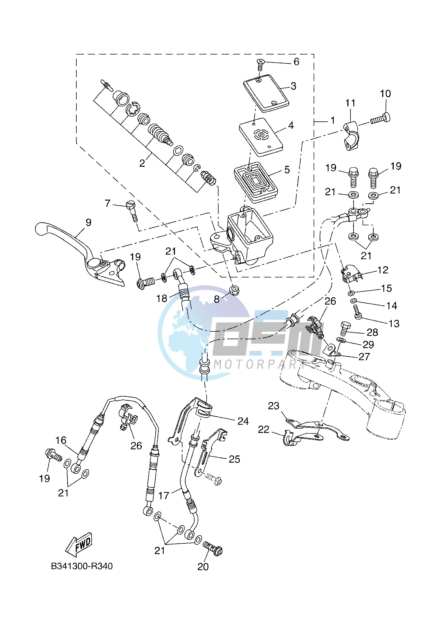 FRONT MASTER CYLINDER