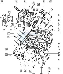 STANDARD_25-45kmh_K8-L0 50 K8-L0 drawing Crankcase