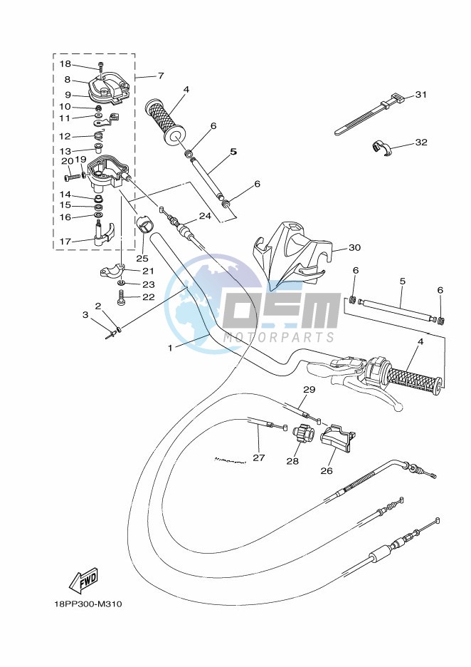 STEERING HANDLE & CABLE