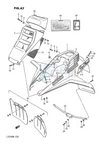 LT250R (E28) drawing FRONT FENDER (MODEL H J)