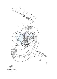 YZ85LW (1SN7 1SN9 1SP7 1SP9) drawing FRONT WHEEL