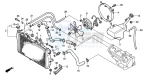 CB1100SF drawing RADIATOR