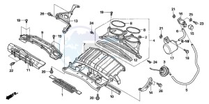 CBR1000RR drawing AIR INTAKE DUCT/SOLENOID VALVE (CBR1000RR6/7)