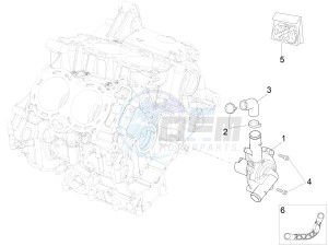 RSV4 1000 RR Racer Pack 2015 drawing Water pump