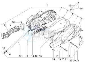 MP3 400 ie lt MP3 400 ie lt Sport drawing Air filter