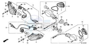 CBR1000RR9 France - (F / CMF TRI) drawing WINKER (CBR1000RR9,A/RA9, A)