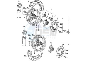 SPEEDFIGHT AQUA - 50 cc drawing WHEELS LCD/LCDP