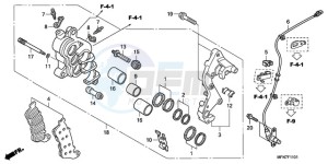 CB1000RA9 Australia - (U / ABS) drawing R. FRONT BRAKE CALIPER (CB1000RA)