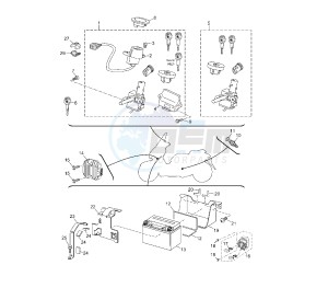 YP R X-MAX 250 drawing BATTERY