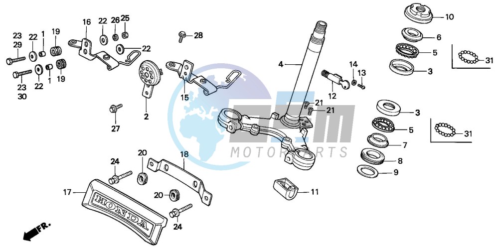 STEERING STEM/HORN