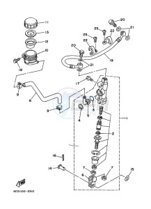 YZ85LW (B0G1) drawing REAR MASTER CYLINDER