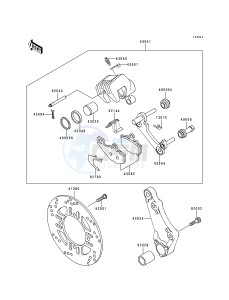 ZR 550 B [ZEPHYR] (B1-B4) [ZEPHYR] drawing REAR CALIPER-- ZR550-B4- -