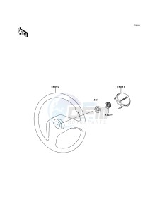 MULE 3010 DIESEL 4x4 KAF950D8F EU drawing Steering Wheel