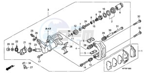 TRX420FAA Europe Direct - (ED) drawing REAR BRAKE CALIPER