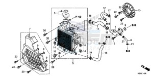 SH125ASE SH125AS UK - (E) drawing RADIATOR