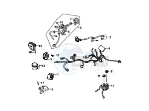 FIDDLE II 125 drawing WIRING HARNASS