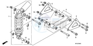 CBR1000RA9 Europe Direct - (ED / ABS MME) drawing REAR CUSHION