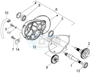 LX 150 USA drawing Rear wheel shaft