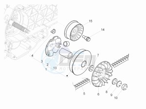 MP3 300 ie lt Touring drawing Driving pulley