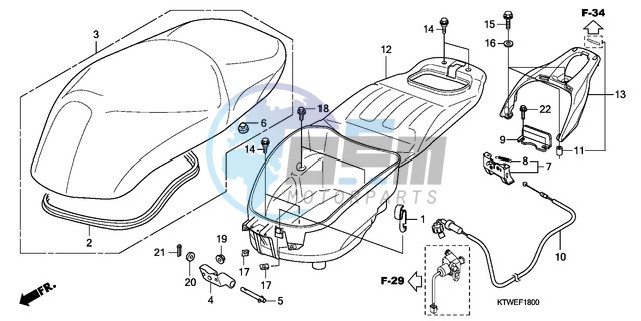 SEAT/LUGGAGE BOX