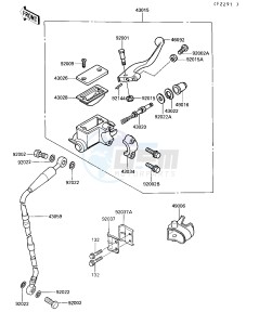 KX 250 G [KX250] (G1-G3) [KX250] drawing FRONT MASTER CYLINDER