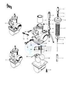 S3 A [MACH II] (A) 400 [MACH II] drawing CARBURETORS -- 74-75 S3_S3-A- -