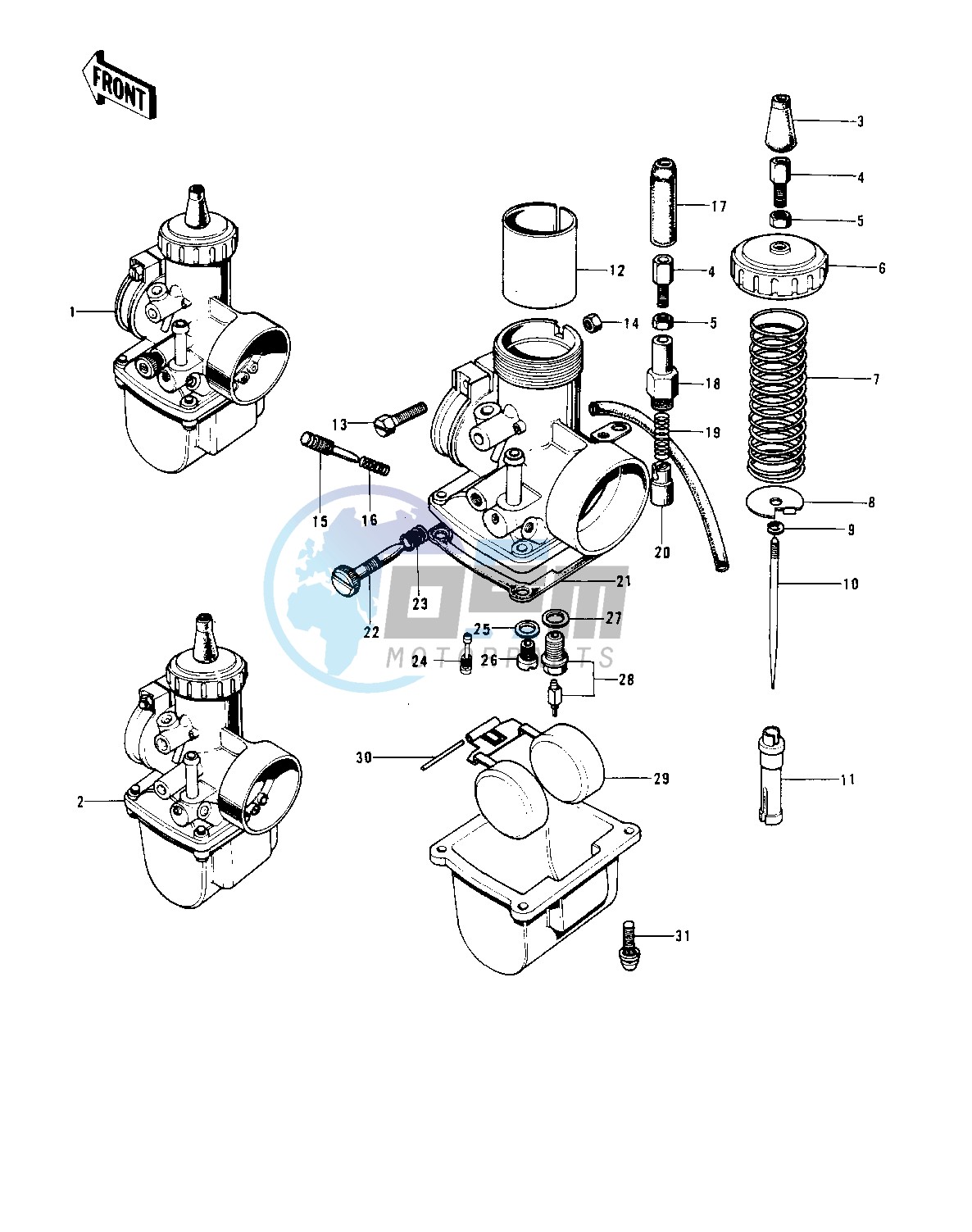 CARBURETORS -- 74-75 S3_S3-A- -