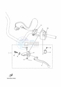 YFM700FWBD YFM70KPAK (B5K6) drawing HANDLE SWITCH & LEVER