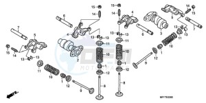 XL700V9 France - (F / CMF SPC) drawing CAMSHAFT/VALVE